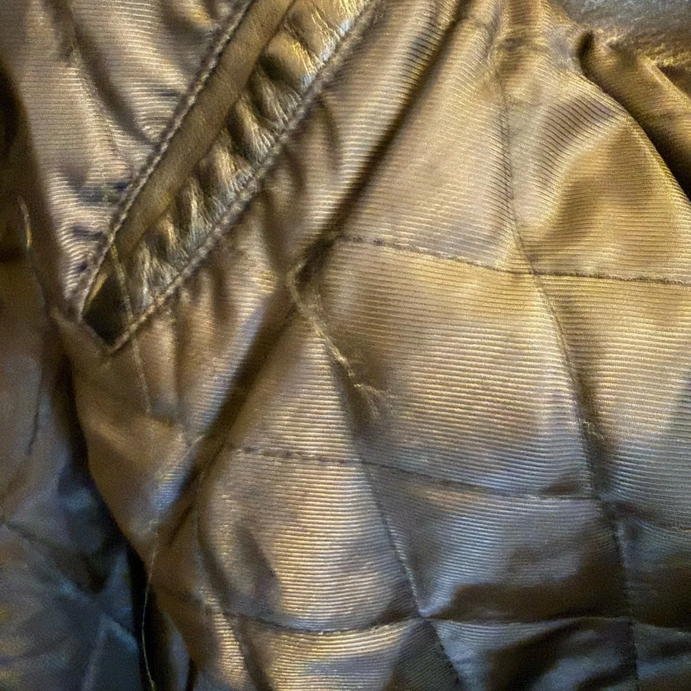 Croft & Barrow Black Leather Bomber Jacket - Picture 5 of 5